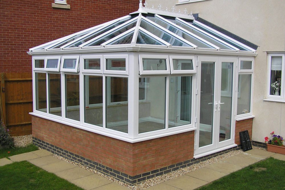 white uPVC Edwardian Conservatory