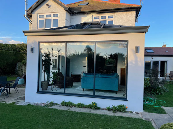 black aluminium windows