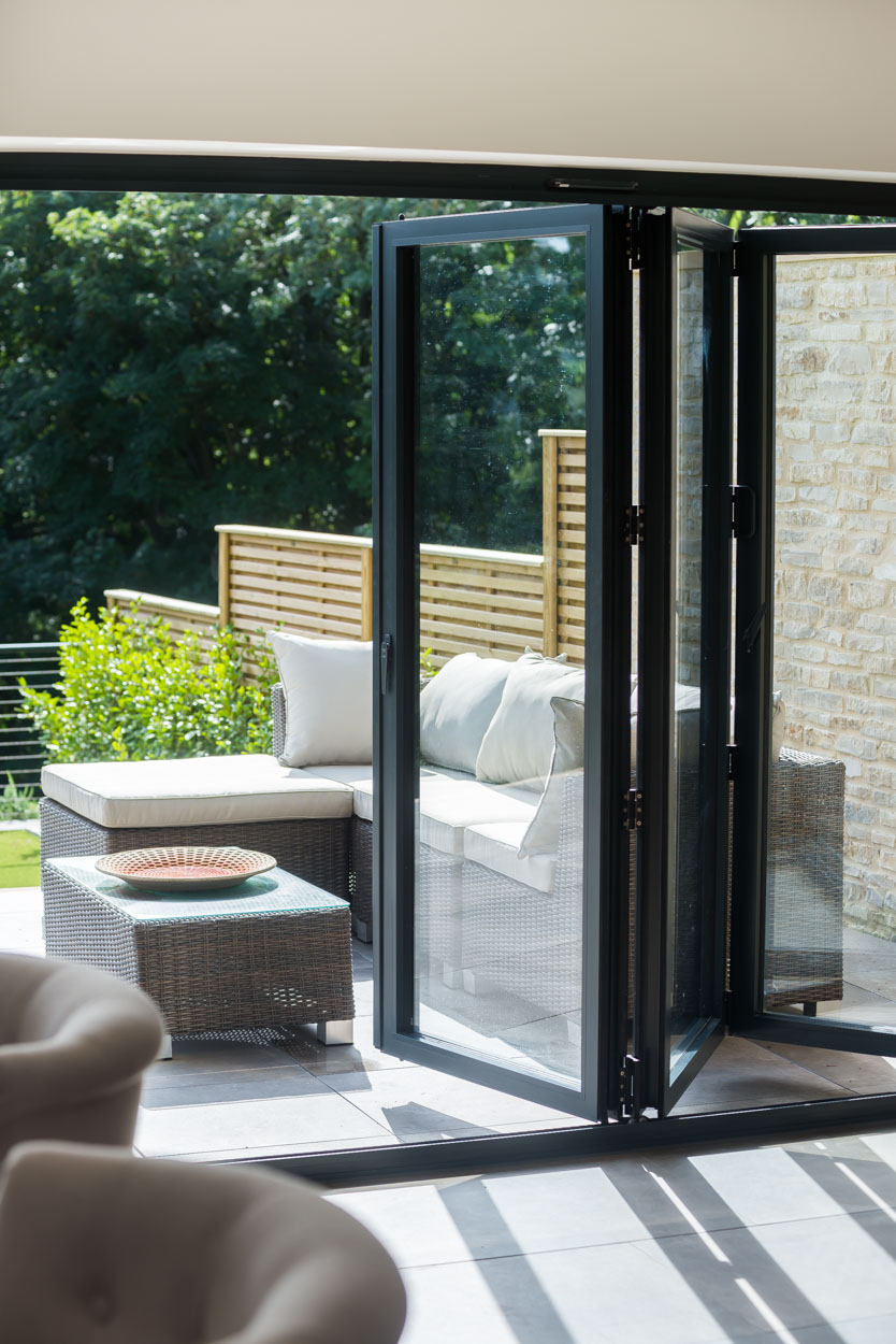 Black Aluminium Bifold Doors