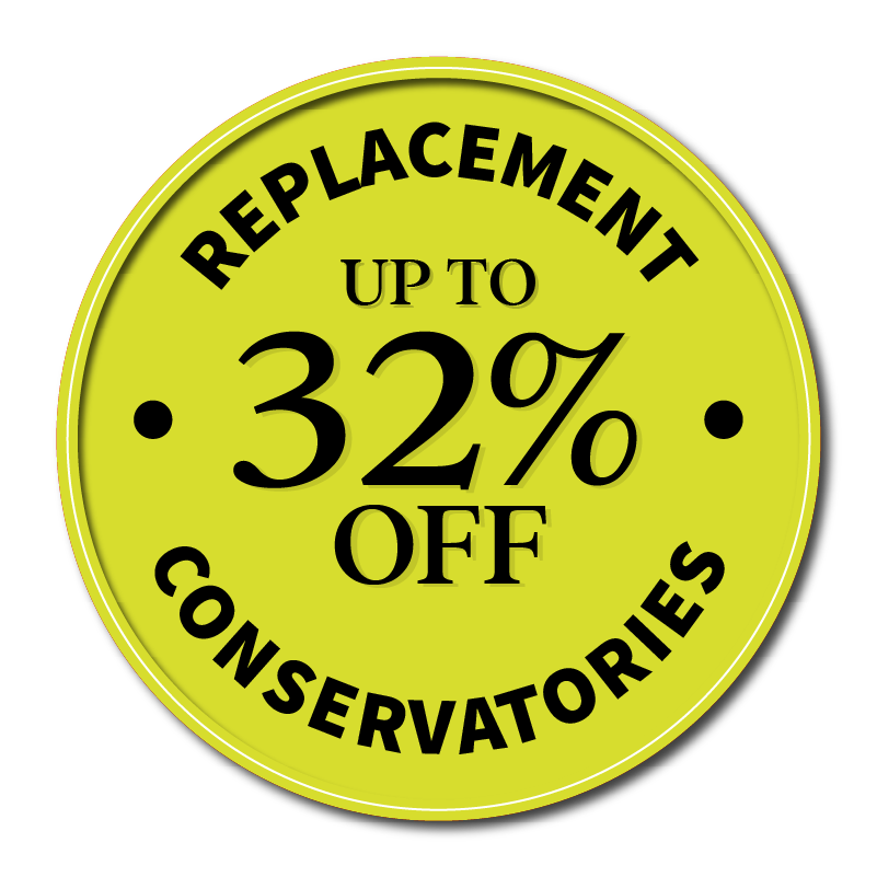 replacement up to 32% off conservatories